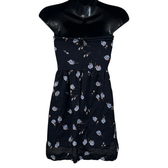 For Love & Lemons Strapless Tie Front Floral Print Mini Dress - Picture 7 of 7